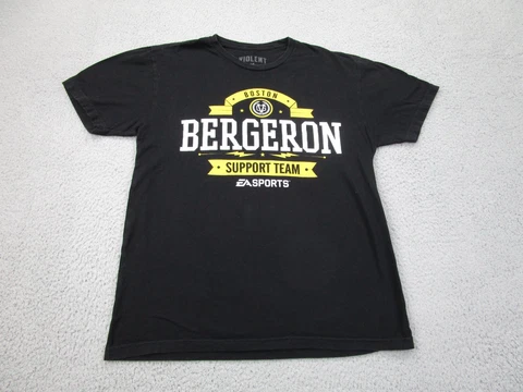 Violent Gentlemen Patrice Bergeron Boston Bruins Shirt Mens M Black EA Sports Cover