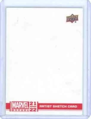 Marvel Annual 2021-2022 Upper Deck Artist Sketch Card Blank 1/1 C6 - Image 1 of 2
