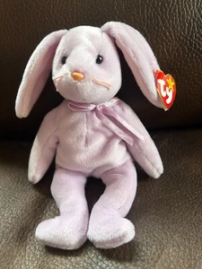 TY Beanie Baby "Floppity" The Lavender Bunny MWMT 5th Gen. - Multiple Errors - Picture 1 of 3