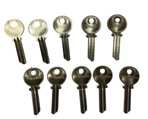 Medeco Key Blanks KY-105600 0000 5-Pin Blank Commercial Key Lot of 10 - Picture 1 of 6