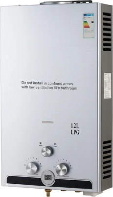 💚SCALDABAGNO A GAS GPL SCALDINO BOILER 12L SCALDA ACQUA CALDAIA DA ESTERNO 20kW - Immagine 1 di 4