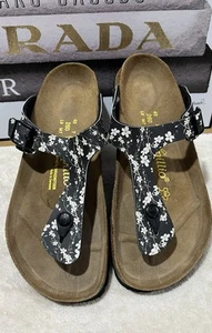 Chanclas Birkenstock Papillio 260 Floral Tanga Talla 40 - 9 W 7 M - Imagen 1 de 11