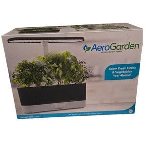Sistema de jardín hidropónico interior delgado AeroGarden Harvest 6 cápsulas - Imagen 1 de 2