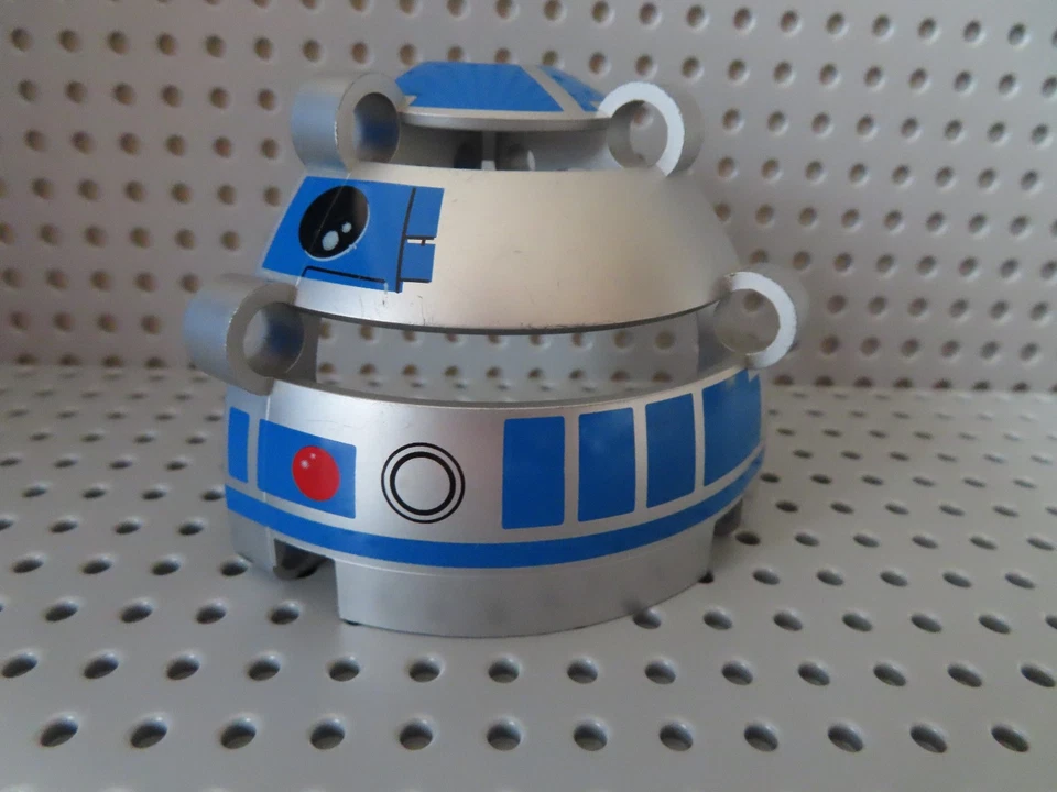 Lego 1 x Technic Panel Dome 51ps2 6x6x5 2/3 metallic silber blau R2-D2 9748 - Bild 1 von 1