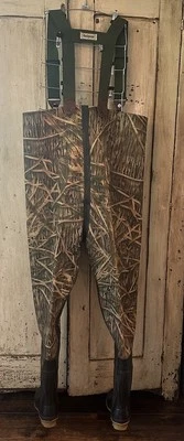 Hodgman Men's Cleated Waders, Mossy Oak Shadow Grass, Fishing, MEDIUM - SIZE 9 - Image 1 of 4