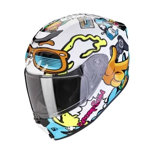 Scorpion Motorcycle Helmets - EXO-JNR AIR FUN WHITE/BLUE LRG - Picture 1 of 1