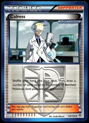 Colress (Team Plasma) Uncommon Plasma Storm 118/135 LP - Image 1 of 2