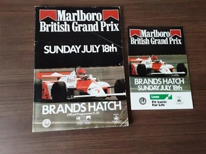 1982 British Grand Prix Programme And Racecard. Formula One Brands Hatch - Picture 1 of 22