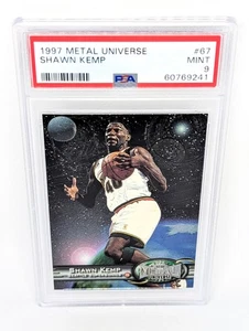 1997-98 Metal Universe #67 Shawn Kemp PSA 9 Seattle Supersonics - Imagen 1 de 2