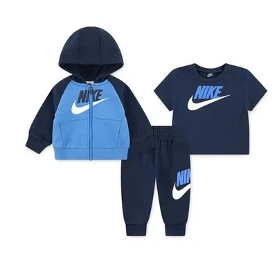 Tuta bambino Nike Color Blocked HBR Jogger Set - Blu - Immagine 1 di 2