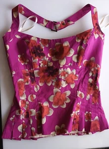 Vintage Karen Millen Halter Neck Corset Top (size 10) - Picture 1 of 4