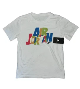 T-shirt bambino Nike Air Jordan nuova con etichetta bianca stampa grafica taglia large - Foto 1 di 6