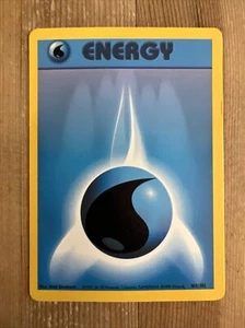 Water Energy 102/102 Base Set Pokemon Card WOTC LP - Picture 1 of 2