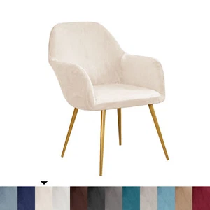 Swivel Armchair Accent Dining Chair Cover Mid-Back Office Desk Chair Slipcover - Picture 1 of 18