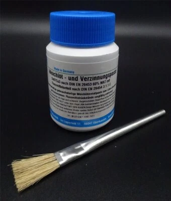 FELDER LÖTTECHNIK 50g Felder Weichlöt- und Verzinnungspaste Sn97Cu3 60% Metallanteil incl. Pinsel