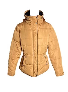 New Look Mustard Ochre Padded Puffer Jacket Coat Size 10 Winter Warm Autumn VGC - Picture 1 of 4