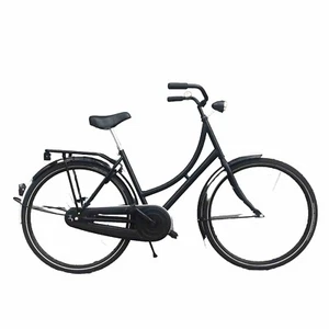Women’s 50cm Dutch Bicycle, Burgers Omafiets - Black - Picture 1 of 8