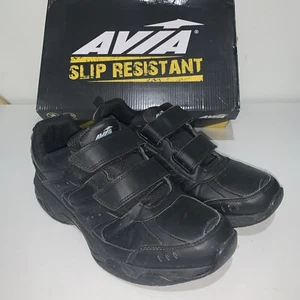 Avia Avi Union II Strap Mens 11 Med Jet Black Memory Foam Comfort Sneaker Shoe - Picture 1 of 13