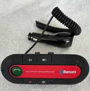 Multipoint Speakerphone 4.1+EDR Wireless Bluetooth Handsfree Car Kit MP3 Music - Zdjęcie 1 z 4