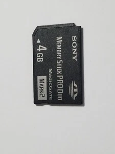 Sony 4Gb Memory Stick Pro Duo Mark 2 For PSP Handheld Game Hand Help Camara - Picture 1 of 3
