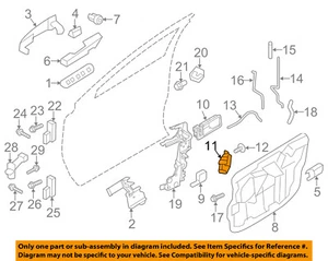 FORD OEM Front Door-Lock Actuator Motor BT4Z7821813A - Picture 1 of 2