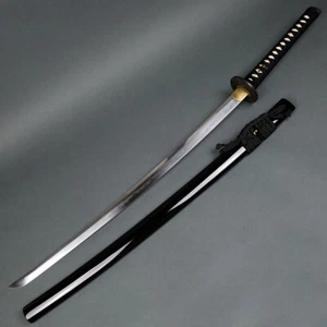Musashi - Umi 海 1060 and 1045 Steel Blade Clay Tempered Samurai Sword Katana - Picture 1 of 8