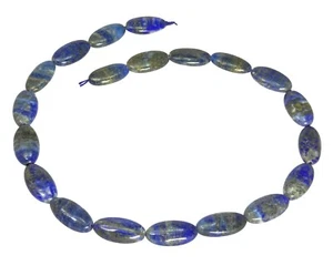 😏 Lapislázuli ovalado 20x10 mm hebra de cuentas de piedras preciosas para cadena perlas de lapislázuli 😉 - Imagen 1 de 1