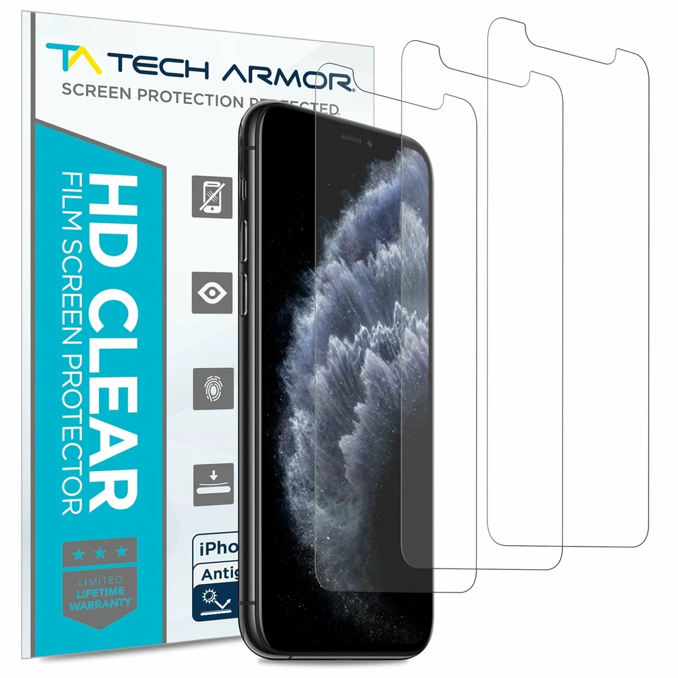 Tech Armor Anti-Glare Film Screen Protector for Apple iPhone 11 Pro Max [3Pack] - Image 1 of 4
