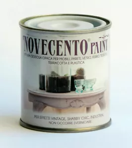 Pittura Gessosa Opaca Shabby Chic per Mobili Pareti Vetro Gesso Novecento Paint - Foto 1 di 2