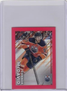 2022-23 Topps Chrome Sticker CONNOR MCDAVID Red Refractor SP/5 Oilers #193 - Picture 1 of 2