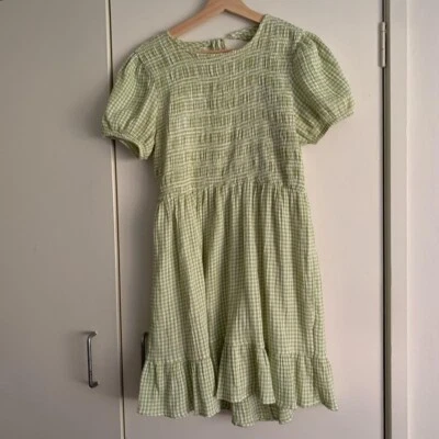 Cotton On, green and white gingham dress Sz XL - image 1 of 4