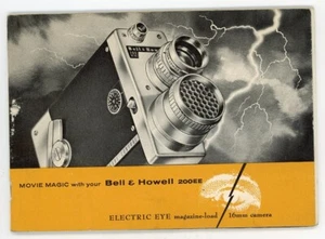 Bell & Howell Electric Eye 16mm Instruction  Manuel Jefferson Red 2 Cent Stamp - Foto 1 di 10