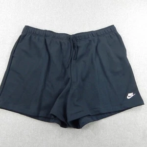 Nike Shorts Womens Size 3X Plus Black Standard Fit Mid Rise Shorts Cotton NWT - Picture 1 of 13