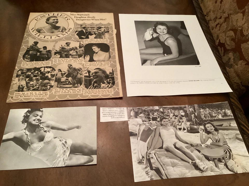 Lote de recortes raros de Esther Williams Foto 1 de 1