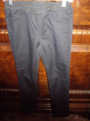 T5 Niñas Talla 8 Carter's Niño Negro Jeggings Leggings Brillante Cintura Bolsillos Foto 1 de 4