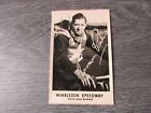 Wimbledon Speedway Rider Pre Printed SIGNED 1940's Alfa Studios Photo Card no 5