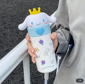 Kawaii Sanrio Warm Food Thermos Water Bottle Tea Coffee Cinnamoroll 12oz - Picture 1 of 8