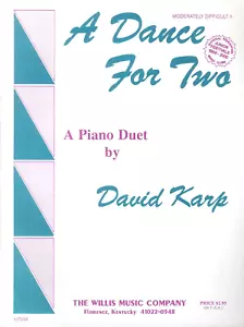 Dance For Two Moderately Difficult Duet Sheet Music 1 Piano 4 Hands 1993 Karp 2 - Picture 1 of 4