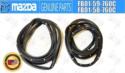Juego de sellos de resistencia para puerta lateral derecha e izquierda genuinos Mazda RX-7 FC3S JDM 86-91 Foto 1 de 4