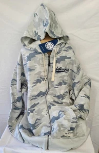 Life Is Good LS Simply True Fleece Sweatshirt Zip Hoodie BALLYARD CAMO Mens L - Picture 1 of 9
