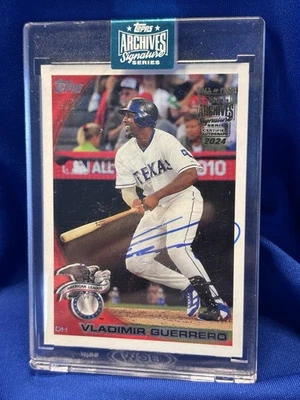 Vladimir Guerrero 1/1 Auto On Card 2010 Topps 2024 Archives Signature Series Foto 1 de 4