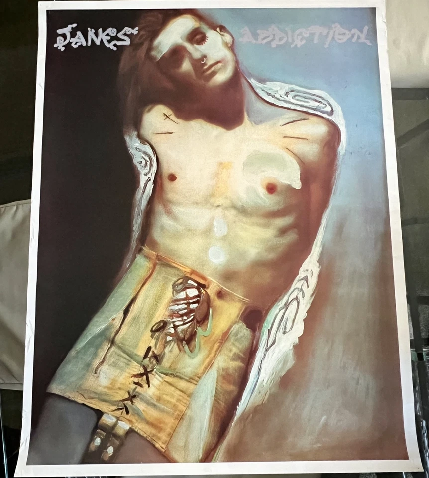 Jane's Addiction Perry Farrell Album Cover Vintage U.K. Import Poster 24 x 30.5 - Image 1 of 4
