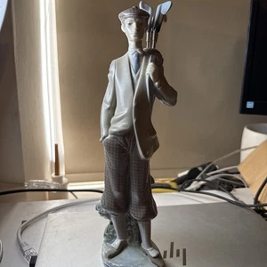 VINTAGE Lladro Porcelain Figurine 5301 ‘Waiting To Tee Off’ Golfer, Spain -Boxed - Picture 1 of 21