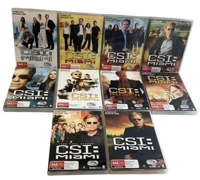 CSI Miami - Complete Series Season 1-10 DVD Crime (PAL, Reg 4) Free Shipping - image 1 of 4