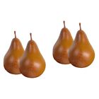  4 pcs Artificial Fake Pears Fake Fruits Simulation Pear Models Fake Pear