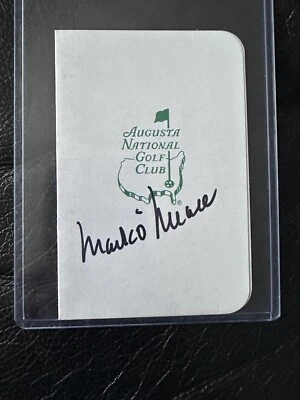 Mark O’Meara  Signed JSA Autographed Masters Augusta National Scorecard #1 - Image 1 of 4