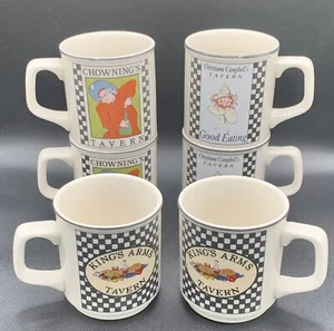 Homer Laughlin Restaurant Ware Set Of 6 Williamsburg Tavern Mugs - Picture 1 of 8