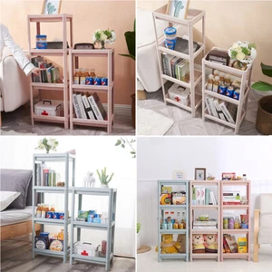 Bathroom Slim Shelf Storage Corner Rack Plastic Container Tidy Organizer Holder - Picture 1 of 42