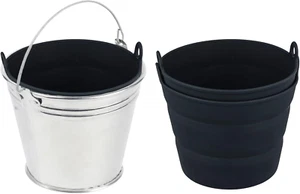 Reusable Silicone Grease Bucket 2Pcs Drip Pan Liner Tray for Traeger Pit Boss - Picture 1 of 12