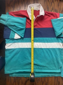 Vintage Gulf Traders Herren Streifen Polo Style Shirt Gr. M Medium 90s Streetwear - Bild 1 von 7